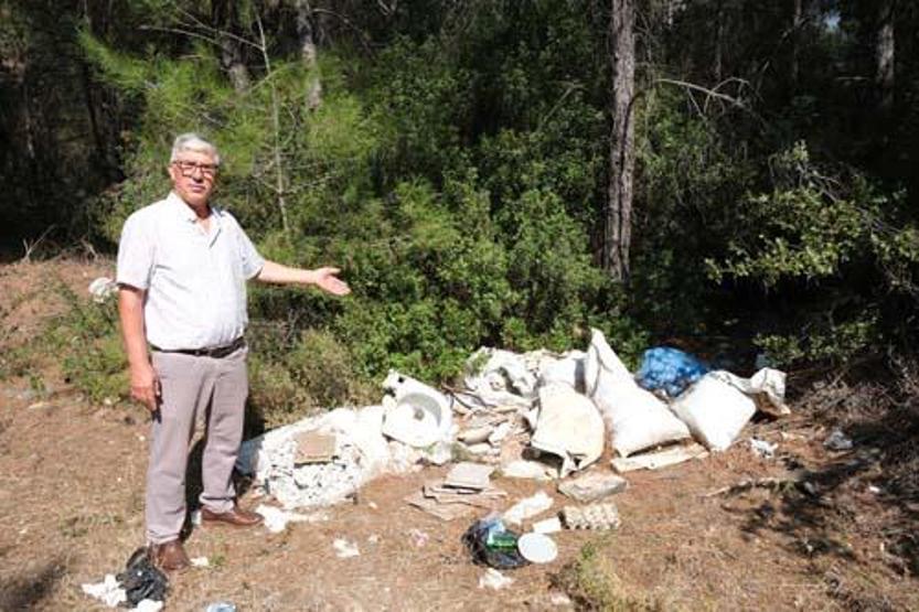 Utandıran görüntü Böyle isyan etti: Orman sizin çöplüğünüz mü