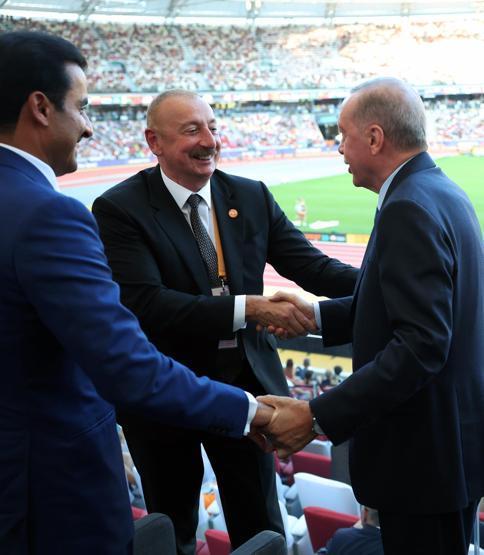 Cumhurbaşkanı Erdoğan, Dünya Atletizm Şampiyonası 100 Metre Finali’ni izledi