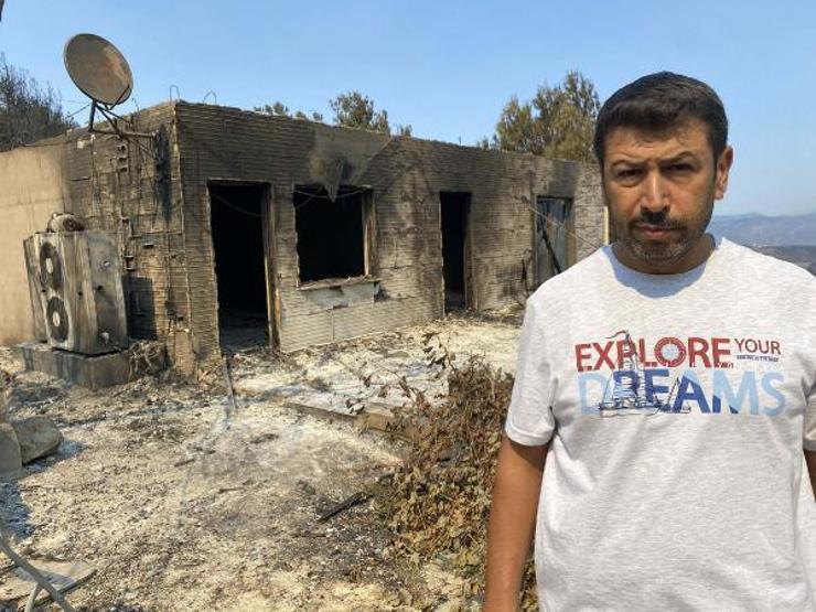 Çanakkalede orman yangını: Savaş tablosu gibiydi