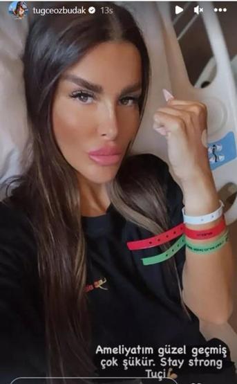 Sevenlerinden dua istemişti Tuğçe Özbudak hastane yatağından paylaştı