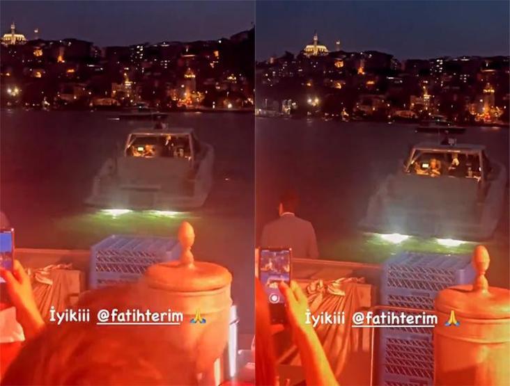 Fatih Terim doğum günü partisine böyle geldi