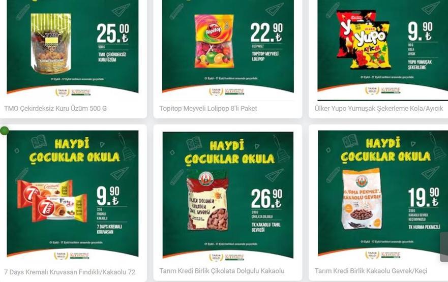 Tarım Kredi market kataloğu 5 Ekim 2023 Tarım Kredi Kooperatifi indirimli ürünler neler