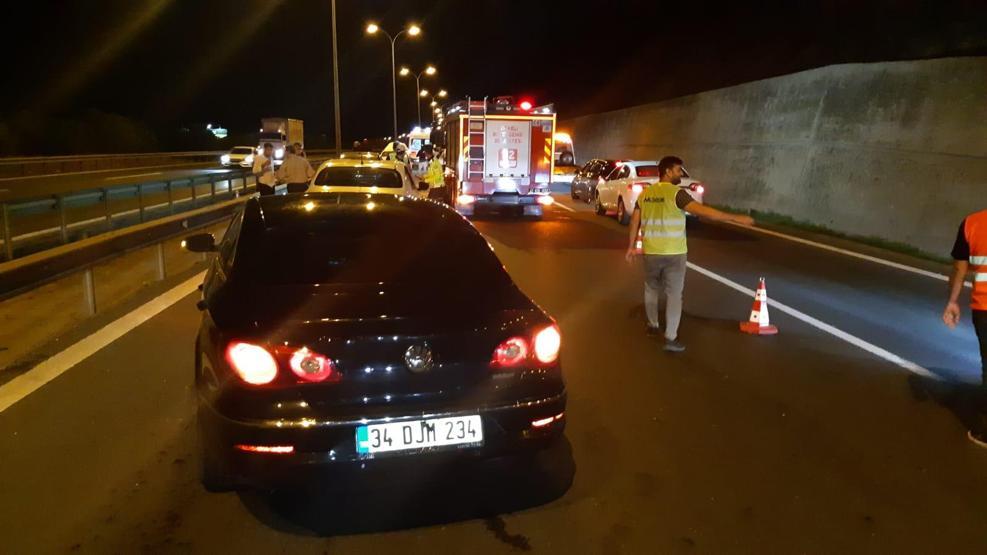 TEMde zincirleme kaza Kalbi duran bebek yeniden hayata döndürüldü