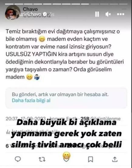 Ev sahibi, ünlü rapçi Uzinin oturduğu evin halini paylaştı