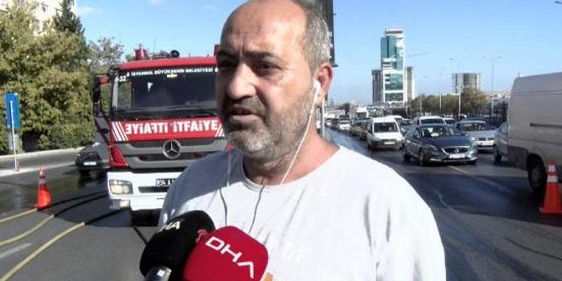 Arabasını bakımdan aldı 5 km sonra cayır cayır yandı