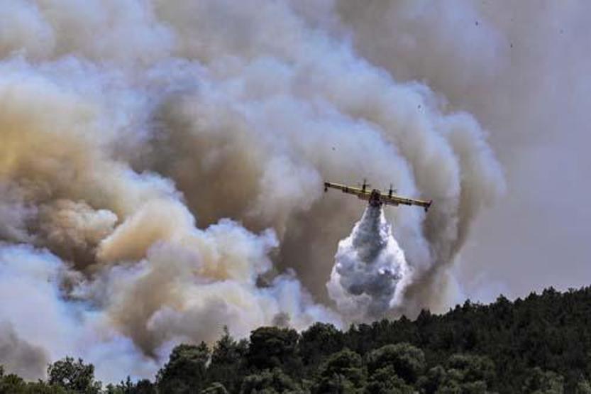 İtalyanın Sicilya Adasında orman yangınları sürüyor