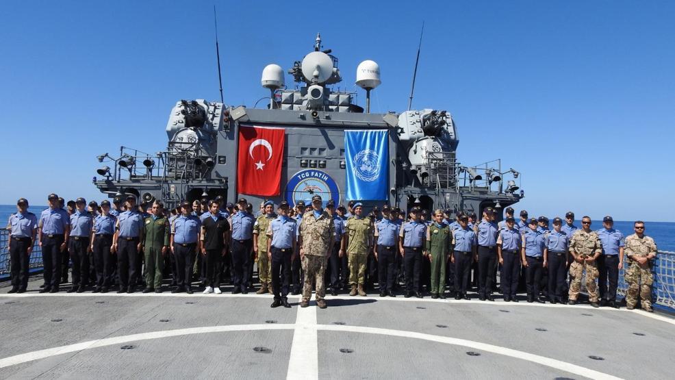 BMden Lübnanda görevli Fatih Fırkateynine ziyaret