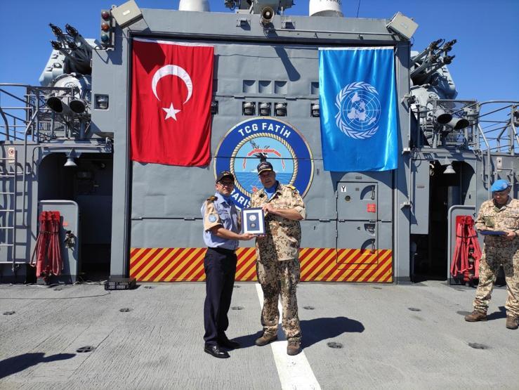 BMden Lübnanda görevli Fatih Fırkateynine ziyaret