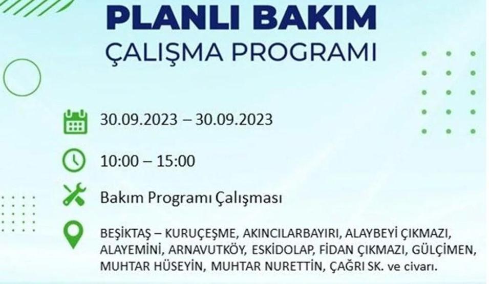 Elektrikler ne zaman gelecek 30 Eylül İstanbul elektrik kesintisi listesi