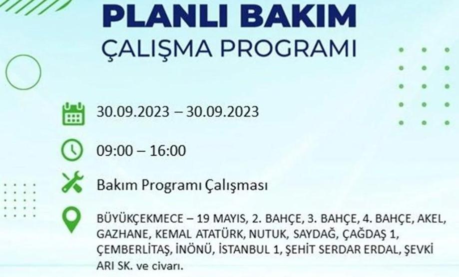 Elektrikler ne zaman gelecek 30 Eylül İstanbul elektrik kesintisi listesi