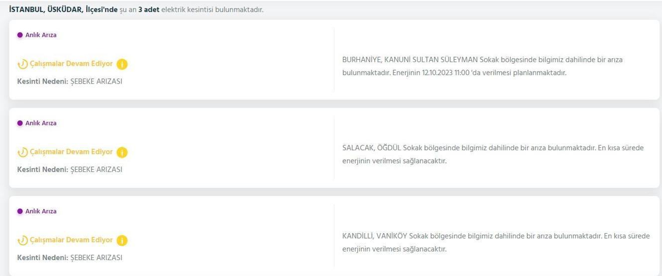 12 Ekim elektrik kesintisi listesi BEDAŞ-AYEDAŞ İstanbulda elektrikler ne zaman gelecek