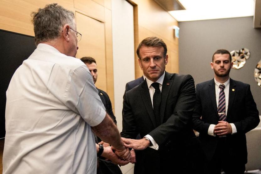Fransa Cumhurbaşkanı Macron İsrailde