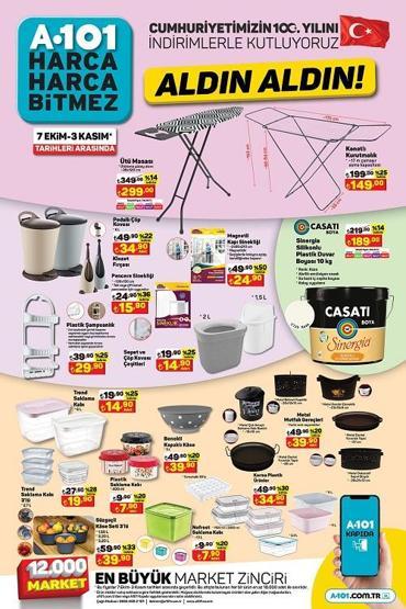 A101 kataloğu 26 Ekim 2023 Bu Perşembe A101de neler indirimde Tam 18 sayfa...