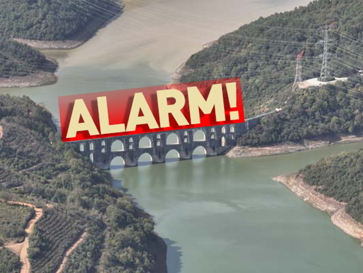 Barajlardaki seviye yüzde 20nin altına düştü: Alibey Barajında suyun rengi değişti