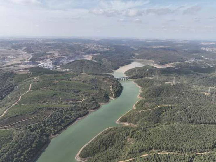 Barajlardaki seviye yüzde 20nin altına düştü: Alibey Barajında suyun rengi değişti