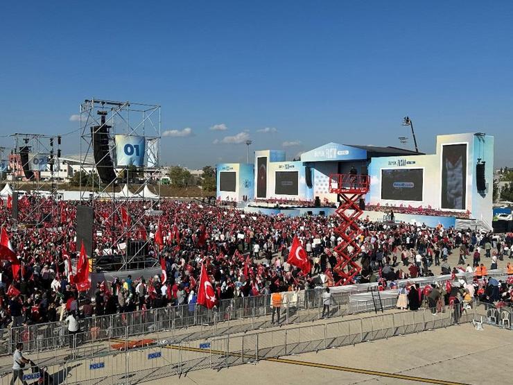 Kare kare İstanbulda Büyük Filistin Mitingi Çarpıcı o anlar