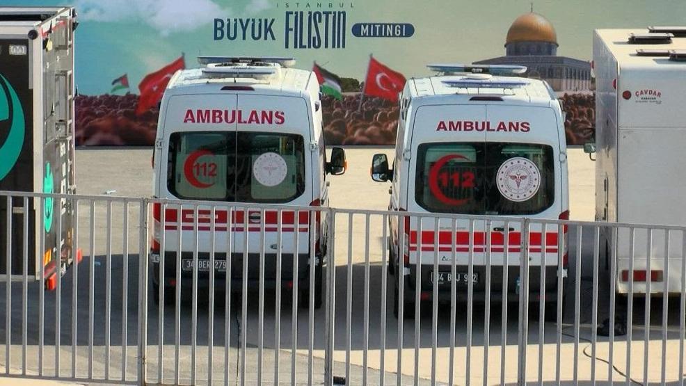 Kare kare İstanbulda Büyük Filistin Mitingi Çarpıcı o anlar