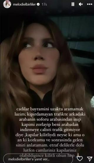 Melodi Elbirliler trafikte saldırıya uğradı O anları böyle anlattı