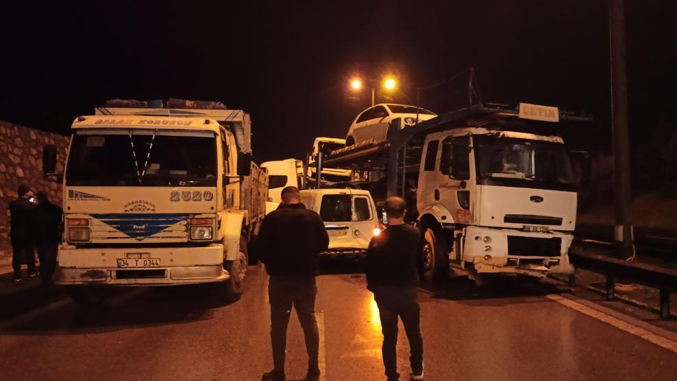 TEMde 18 araç zincirleme kazaya karıştı