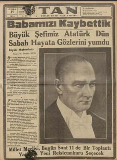 Ataya saygı, minnet ama en çok özlemle
