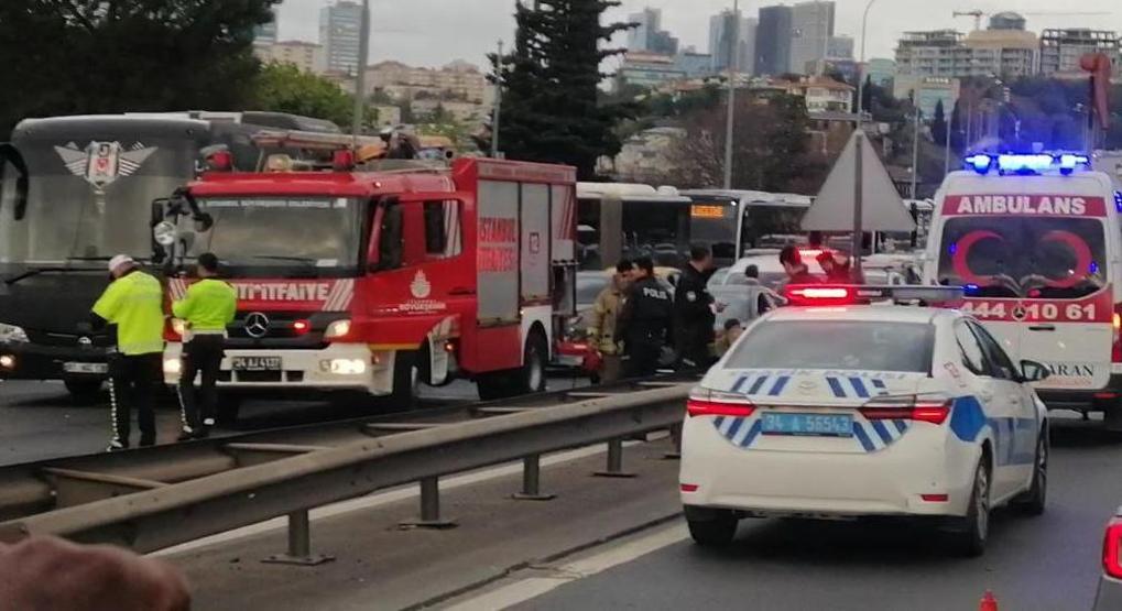15 Temmuz Şehitler Köprüsünde zincirleme kaza