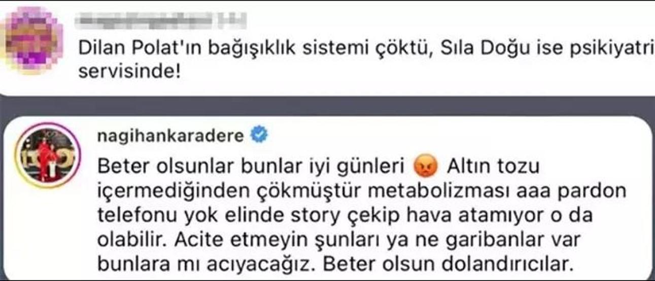 Nagihan Karadere, Dilan Polatı hedef aldı