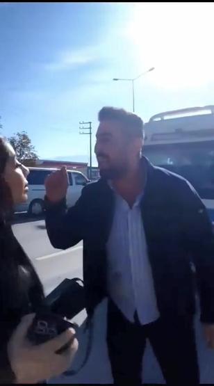 Türkiye onu izlemişti...Hamile sürücü ile tartıştı