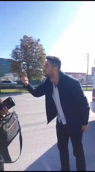 Türkiye onu izlemişti...Hamile sürücü ile tartıştı