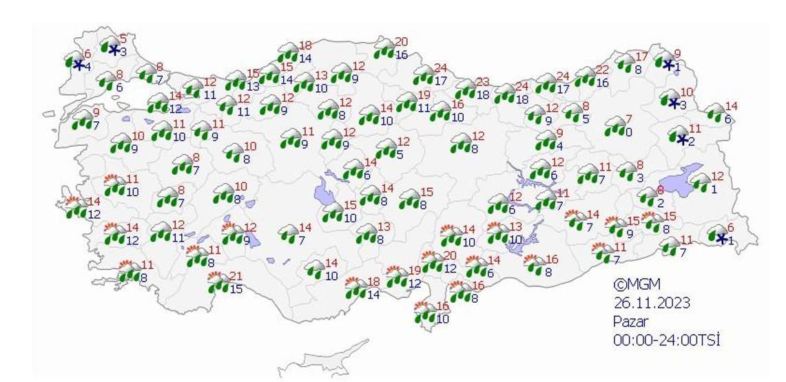 26 Kasım hava durumu İstanbul, Ankara, İzmir... Meteorolojiden kuvvetli rüzgar ve yağış uyarısı