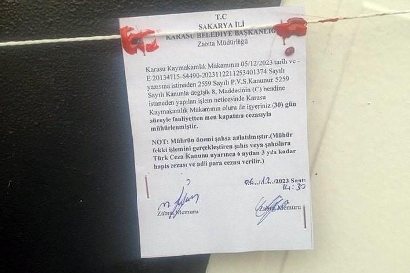 Sakaryada fuhuş operasyonu 8 gazino ve 1 restoran mühürlendi