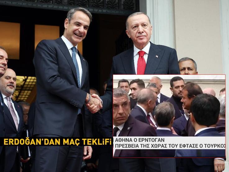 Erdoğan, Yunanistan Ziyaretinde Teklif Etti: Maç Yapalım, Koç Sen Ol