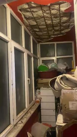 Güngörende Yalova depreminde hasar gören bina boşaltıldı