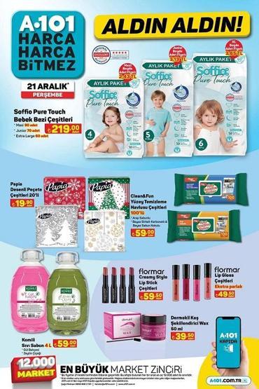 21 Aralık A101 aktüel kataloğu 2023 Bu hafta A101 indirimli ürünlerde neler var