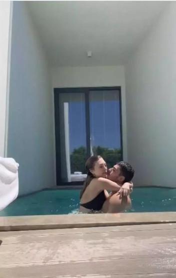Yasmin Erbilden Yiğit Poyraza romantik kutlama
