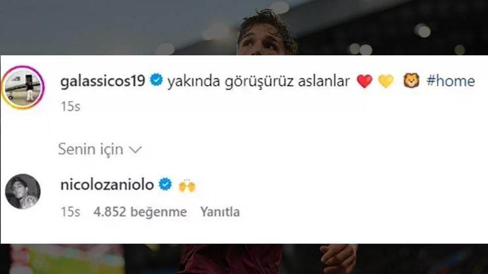 Zaniolo Galatasaraya mı Dönüyor Heyecanlandıran Paylaşım Geldi...
