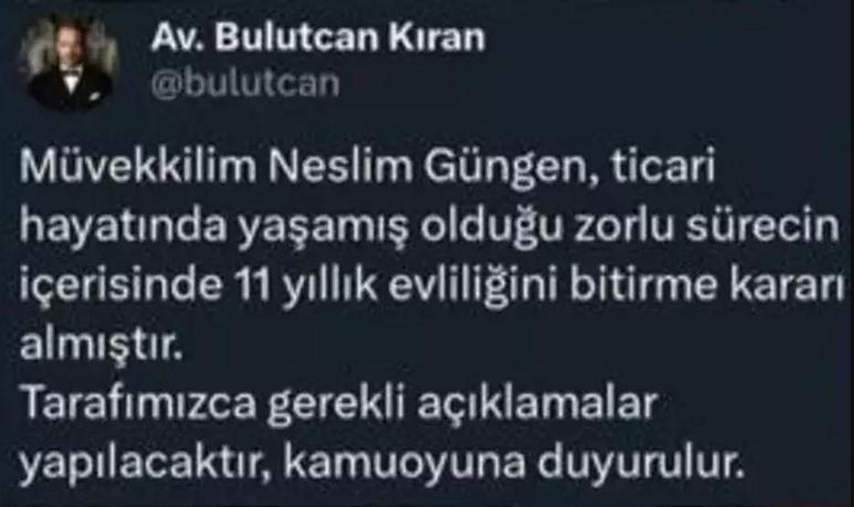 Neslim Güngen boşanıyor