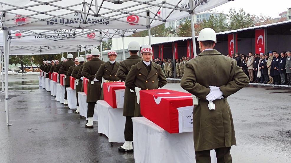 Pençe-Kilit şehitleri için Şırnak’ta uğurlama töreni