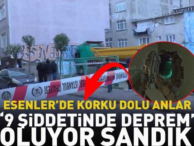 Esenlerde yürekler ağıza geldi 9 şiddetinde deprem oluyor sandık