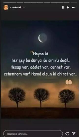 Ece Erkenden Şafak Mahmutyazıcıoğlu paylaşımı