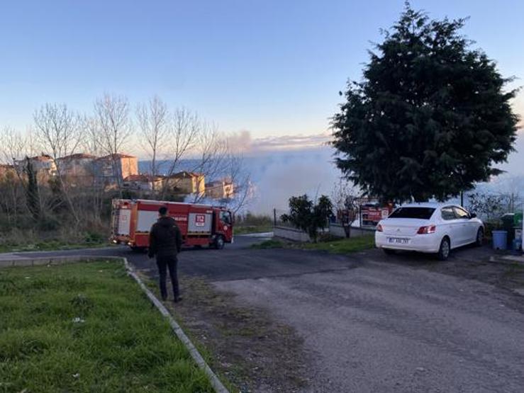 Sinop’ta korkutan yangın: Lastik deposu alev aldı