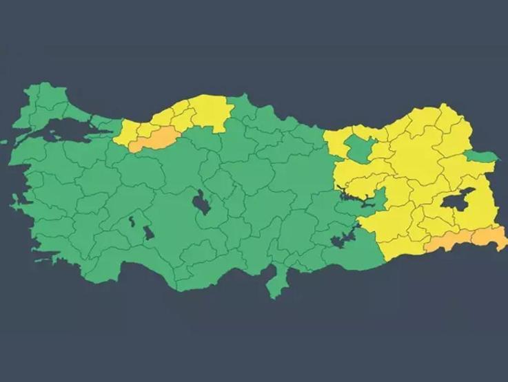 Meteoroloji’den 28 il için sarı ve turuncu uyarı: İstanbul dahil birçok ilde kar alarmı