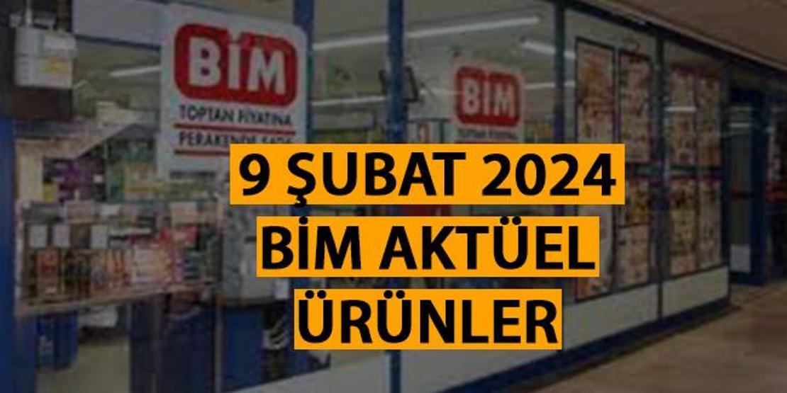 Ürünler neler BİM aktüel 9 Şubat 2024 BİM aktüel kataloğu yayınlandı