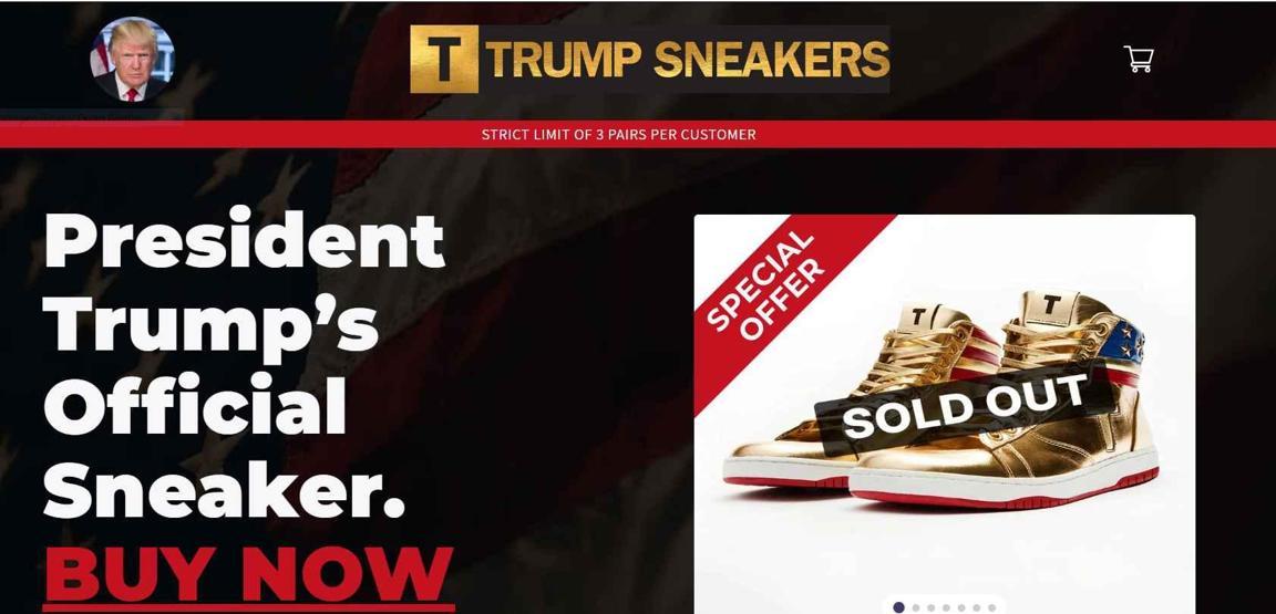 Trump’tan 399 dolara altın sneaker: Ayakkabı ve parfüm işine girdi