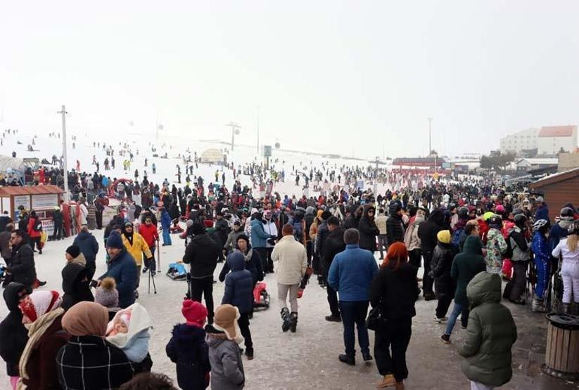 Erciyes tıklım tıklım doldu