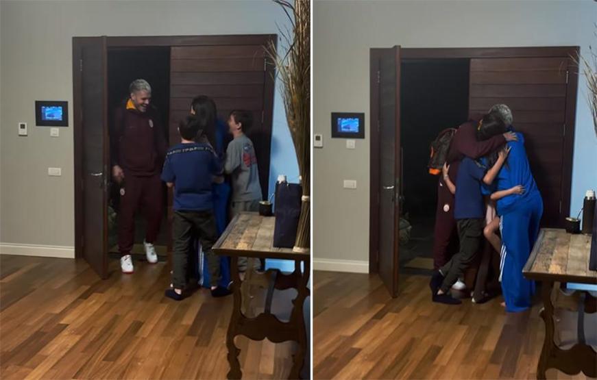 Wanda Nara, çocuklarıyla Icardiyi böyle karşıladı