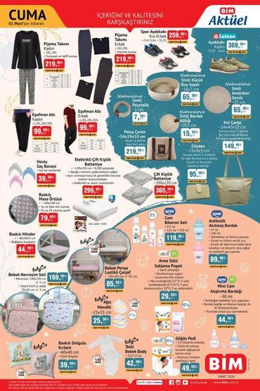 BİM aktüel 1 Mart 2024 Katalog yayınlandı, ürünler belli oldu İşte BİM aktüel ürünler kataloğu