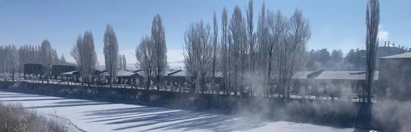 Türkiyenin en soğuk noktası: Termometreler eksi 32,9u gösterdi