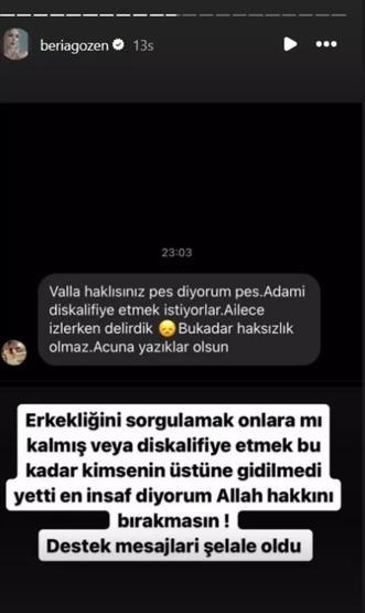 Survivorda konseyi terk etmişti Yunus Emrenin eşi Beria Özdenden sert sözler: Erkekliğini sorgulamak onlara mı kalmış