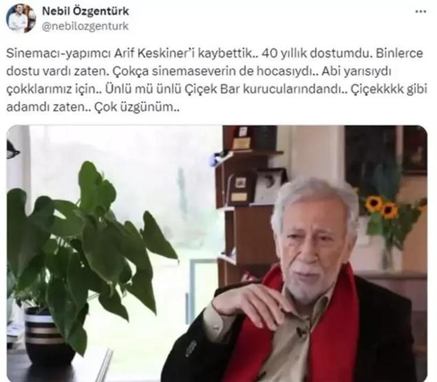 Ünlü yapımcı Arif Keskiner hayatını kaybetti