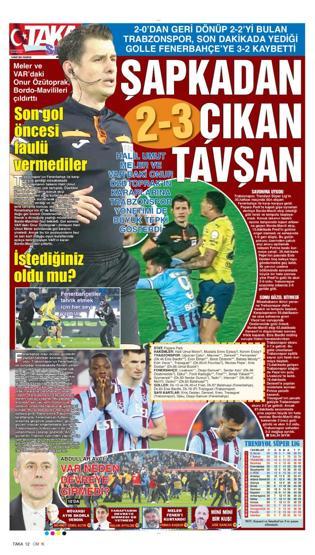 Olaylı Fenerbahçe maçı sonrası Trabzon yerel medyasından provokasyon çıkışı